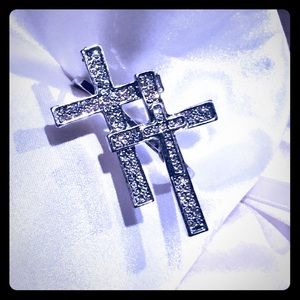 Double cross double finger ring ✌🏽💋